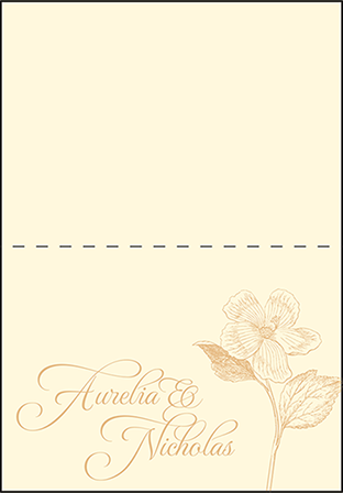 Traditional Palm Letterpress Thank You Card Fold Design Medium