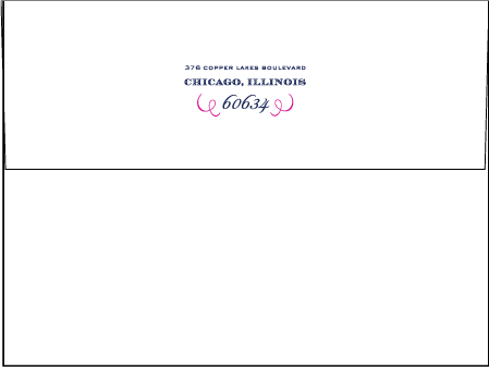 Traditional Script Letterpress Envelope Design Medium