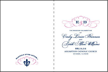 Traditional Script Letterpress Program Design Medium