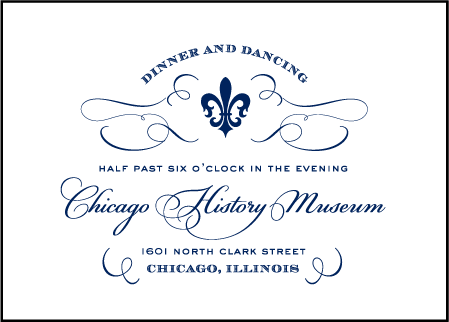 Traditional Script Letterpress Reception Design Medium