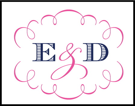 Traditional Script Letterpress Stamp Design Medium