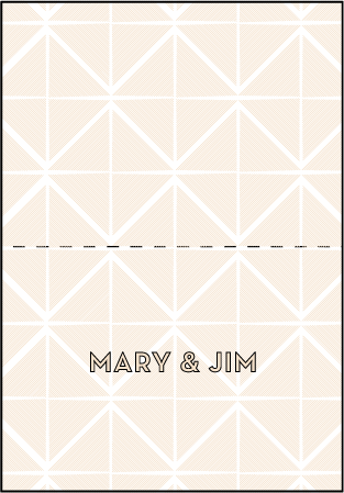 True Vintage Letterpress Thank You Card Fold Design Medium