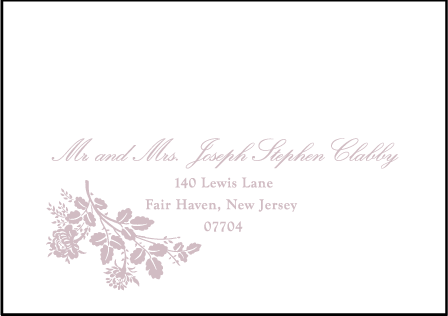 Tuileries Letterpress Reply Envelope Design Medium
