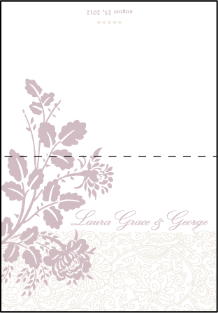 Tuileries Letterpress Thank You Card Fold Design Medium