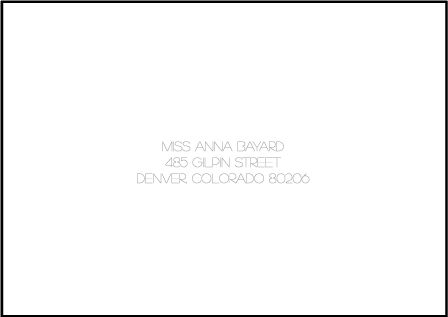Typology Letterpress Reply Envelope Design Medium