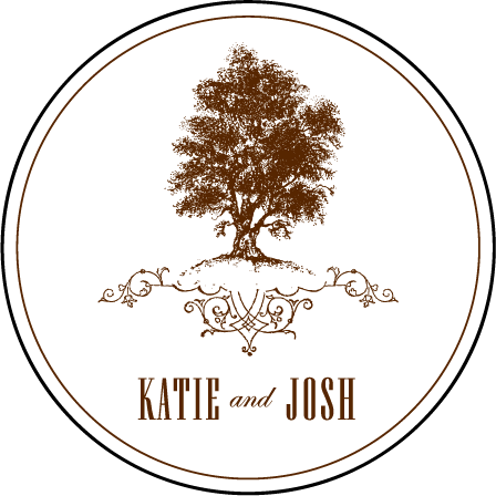 Under the Tree Letterpress Coaster Design Medium