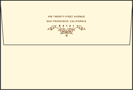 Under the Tree Letterpress Save The Date Envelope Design Medium