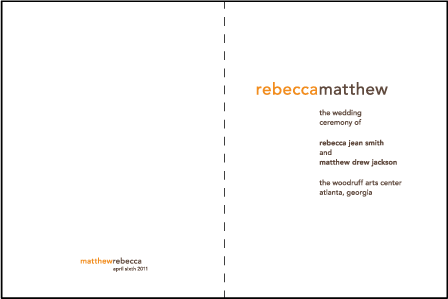 Union Letterpress Program Design Medium