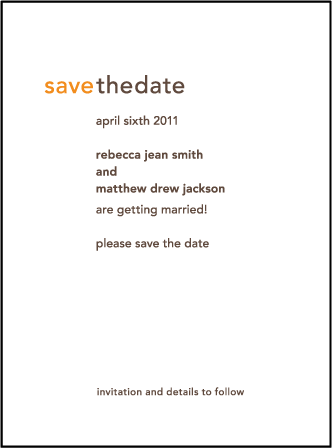 Union Letterpress Save The Date Design Medium
