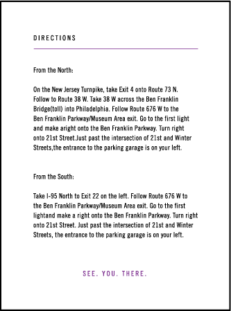 Unique Minimes Letterpress Direction Design Medium