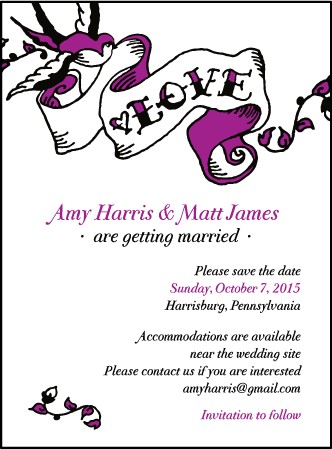Urban Ink Letterpress Save The Date Design Medium