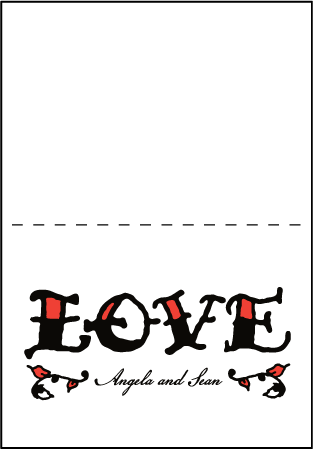 Urban Ink Letterpress Thank You Card Fold Design Medium