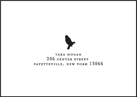 Urbanity Letterpress Reply Envelope Design Medium