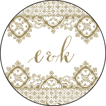 Ursula Letterpress Coaster Design Medium