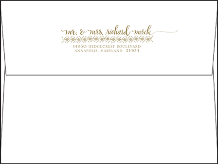 Ursula Letterpress Envelope Design Medium