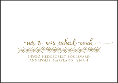 Ursula Letterpress Reply Envelope Design Medium