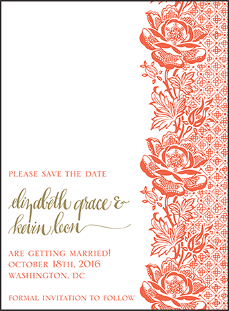 Ursula Letterpress Save The Date Design Medium