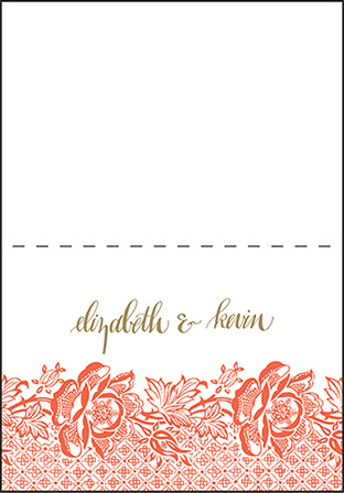 Ursula Letterpress Thank You Card Fold Design Medium