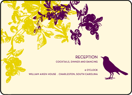 Vendage Letterpress Reception Design Medium
