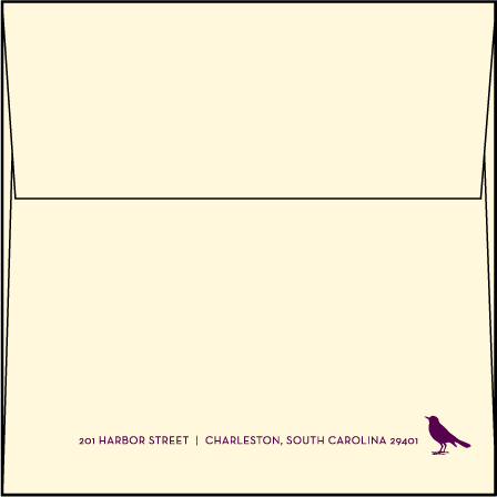 Vendage Letterpress Save The Date Envelope Design Medium