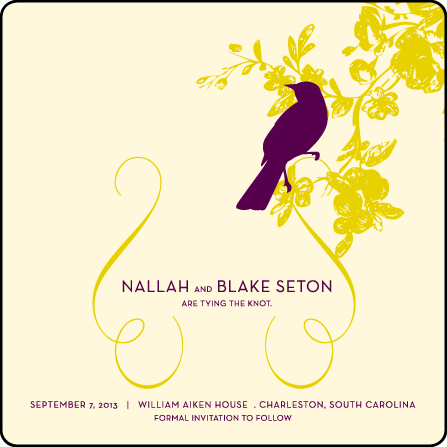 Vendage Letterpress Save The Date Design Medium