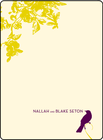 Vendage Letterpress Thank You Card Flat Design Medium