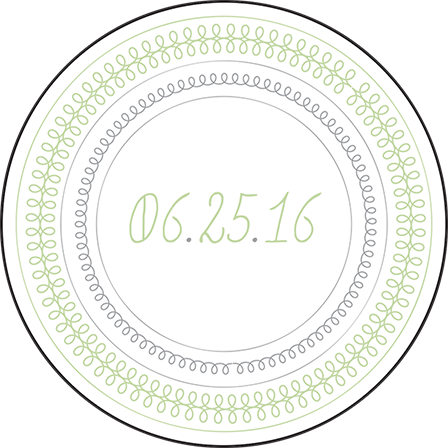 Vera Letterpress Coaster Design Medium