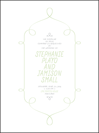 Vera Letterpress Invitation Design Medium