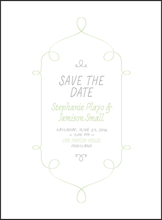 Vera Letterpress Save The Date Design Medium