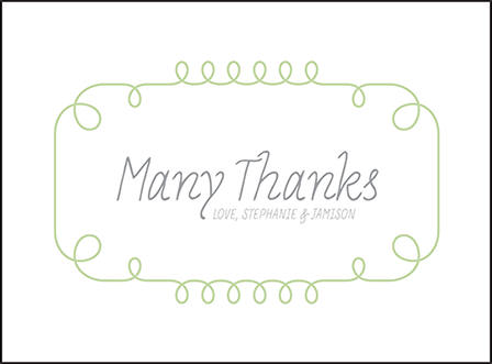 Vera Letterpress Thank You Card Flat Design Medium