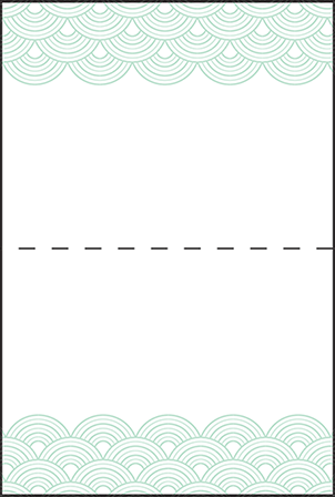 Viceroy Letterpress Placecard Fold Design Medium