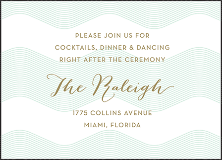 Viceroy Letterpress Reception Design Medium
