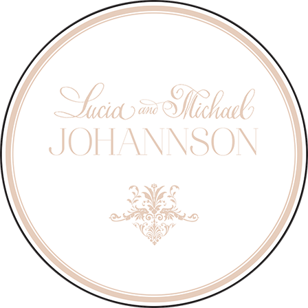 Victorian Elegance Letterpress Coaster Design Medium