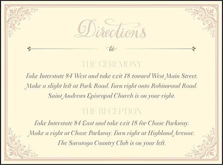Victorian Elegance Letterpress Direction Design Medium