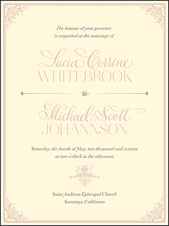 Victorian Elegance Letterpress Invitation Design Medium