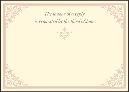 Victorian Elegance Letterpress Reply Design Medium