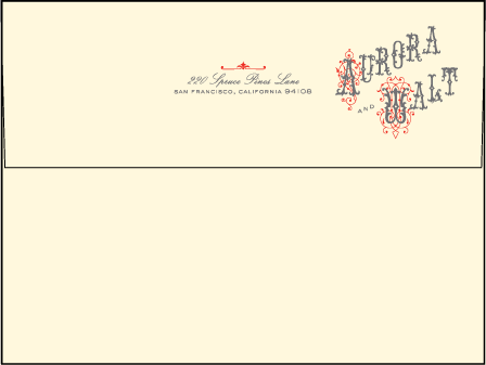 Victrola Letterpress Envelope Design Medium