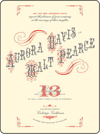 Victrola Letterpress Invitation Design Medium