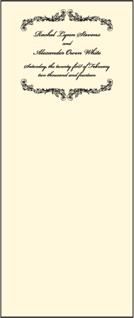 Viennese Waltz Letterpress Program Tea Design Medium