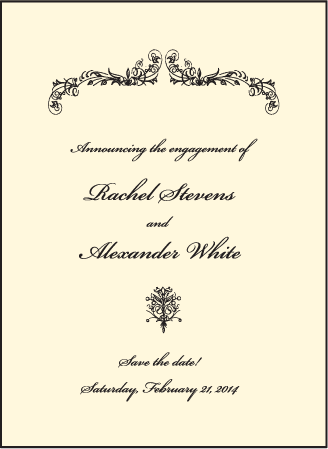 Viennese Waltz Letterpress Save The Date Design Medium