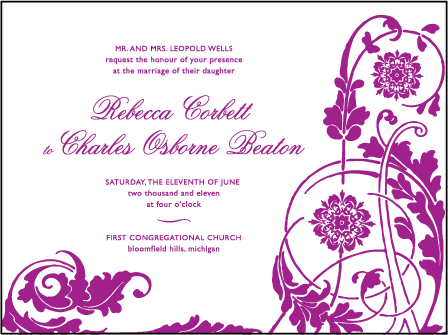 Vignette Letterpress Invitation Design Medium