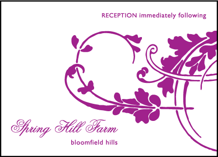 Vignette Letterpress Reception Design Medium