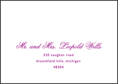 Vignette Letterpress Reply Envelope Design Medium