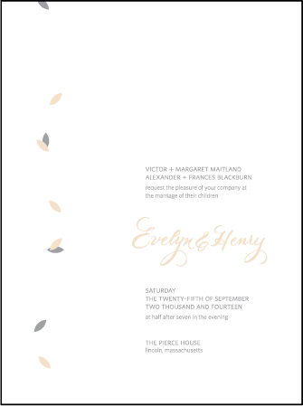 Ville-Marie Letterpress Invitation Design Medium