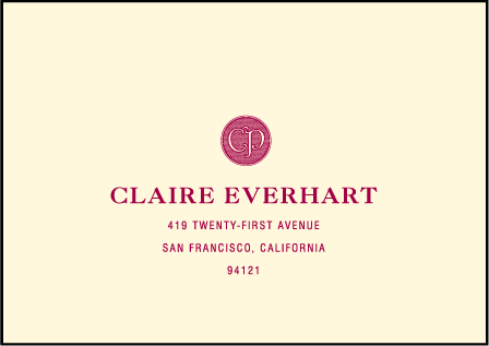 Vineyard Letterpress Reply Envelope Design Medium