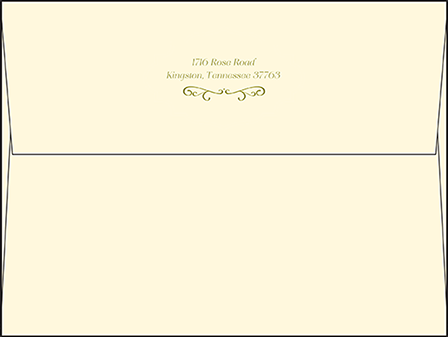 Vintage Apothecary Letterpress Envelope Design Medium