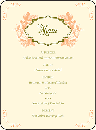 Vintage Apothecary Letterpress Menu Design Medium