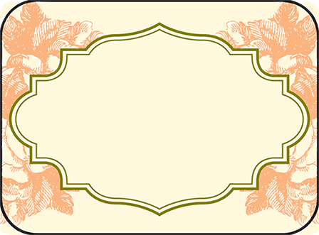Vintage Apothecary Letterpress Placecard Flat Design Medium