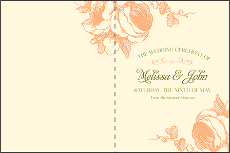 Vintage Apothecary Letterpress Program Design Medium