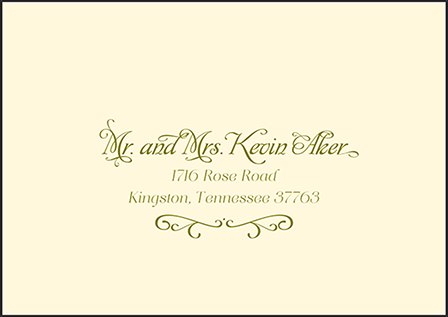 Vintage Apothecary Letterpress Reply Envelope Design Medium